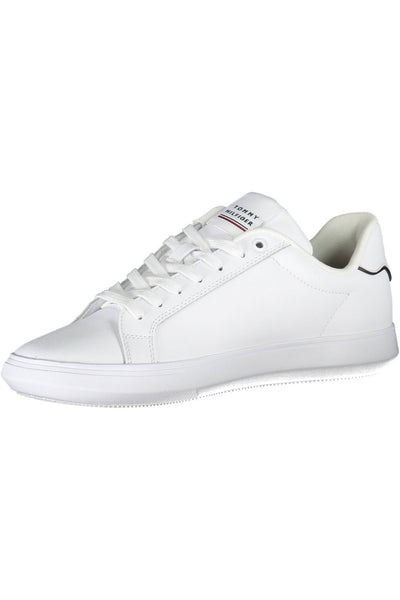 White Polyester Sneaker