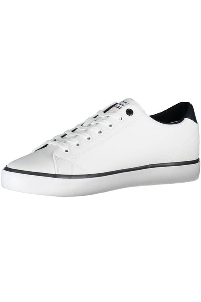 White Polyester Sneaker