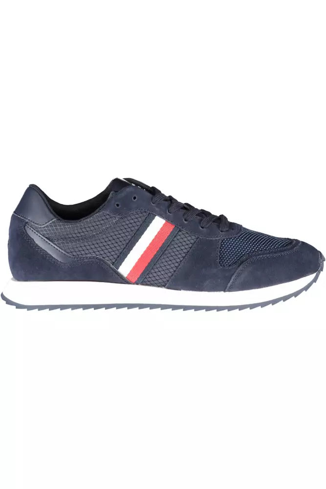 Blue Polyester Sneaker