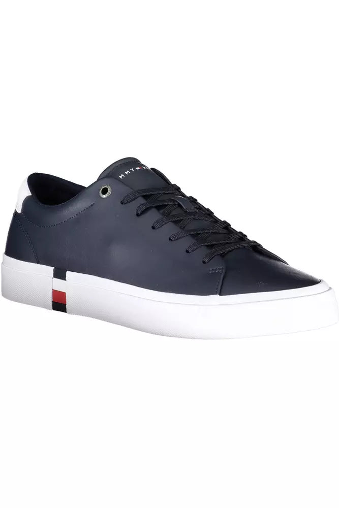 Blue Polyester Sneaker