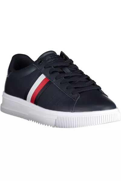 Blue Polyester Sneaker