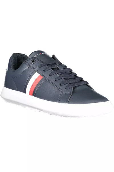 Blue Polyester Sneaker