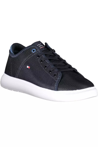 Blue Polyester Sneaker