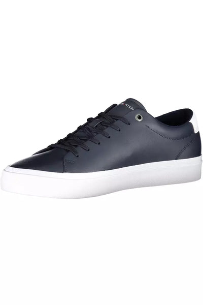 Blue Polyester Sneaker