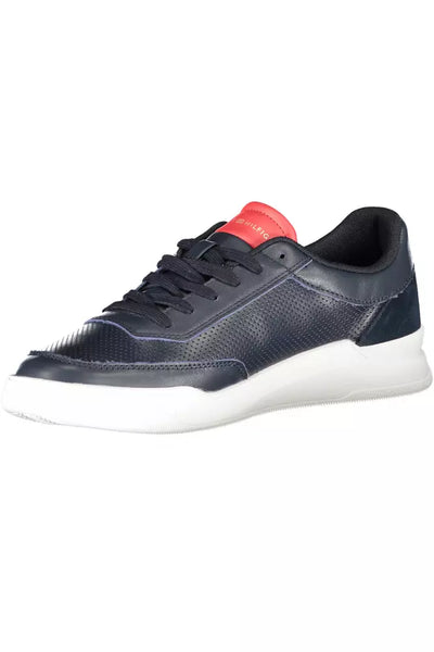 Blue Polyester Sneaker