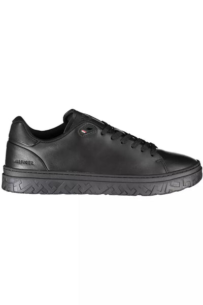 Black Polyester Sneaker