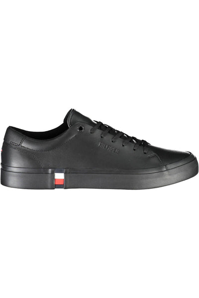 Black Polyester Sneaker