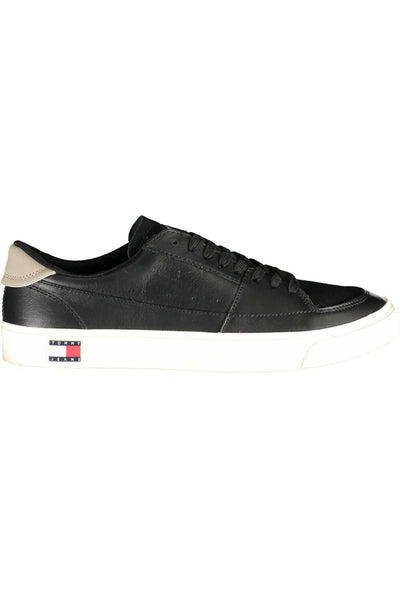 Black Polyester Sneaker