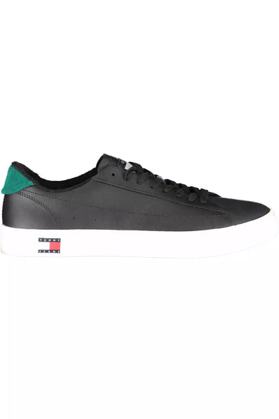 Black Polyester Sneaker