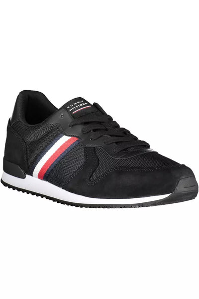 Black Polyester Sneaker