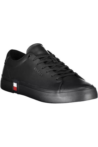 Black Polyester Sneaker