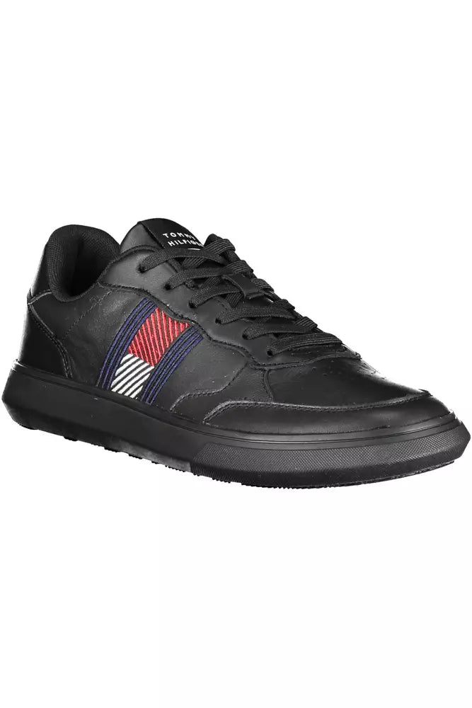 Black Leather Sneaker