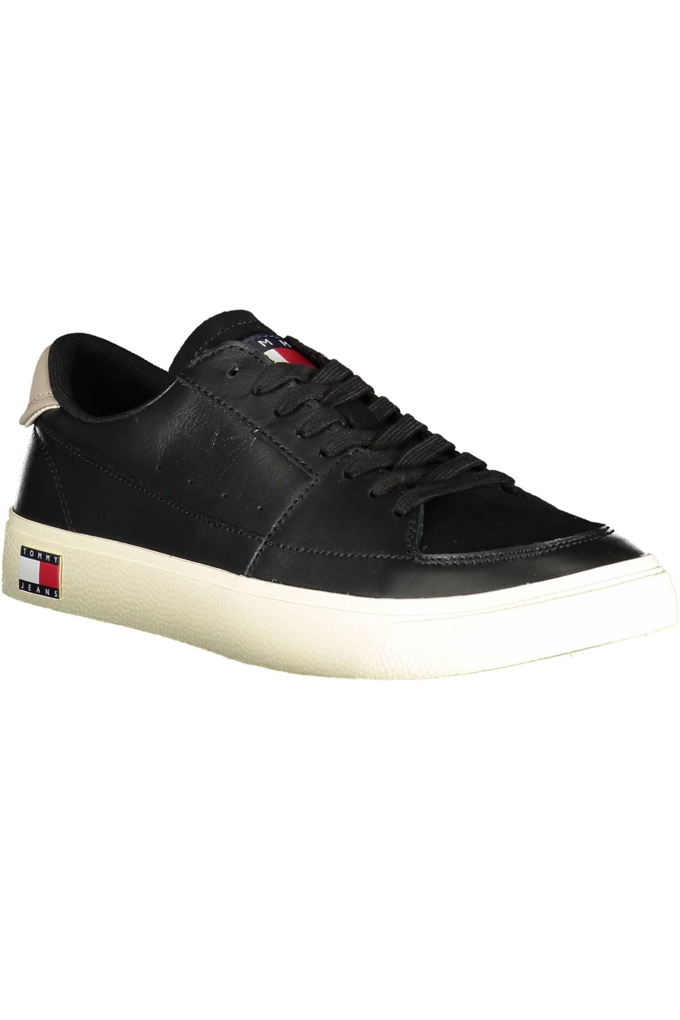 Black Polyester Sneaker