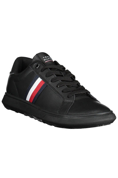 Black Polyester Sneaker