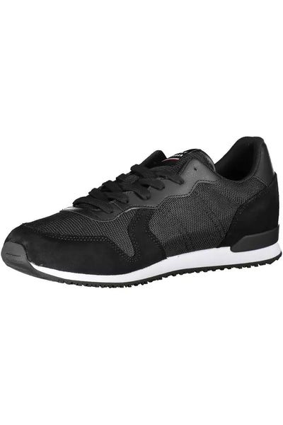 Black Polyester Sneaker