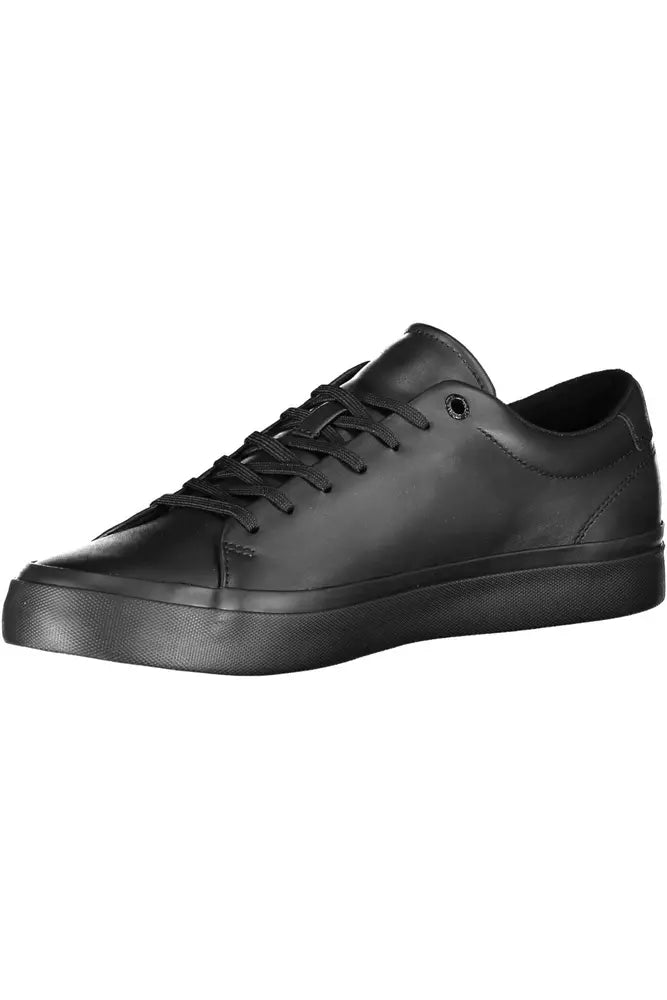 Black Polyester Sneaker