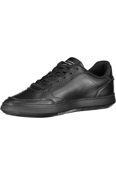 Black Leather Sneaker