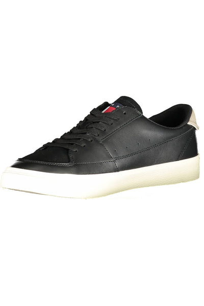 Black Polyester Sneaker