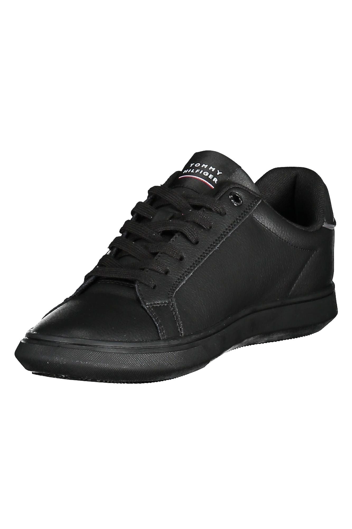 Black Polyester Sneaker