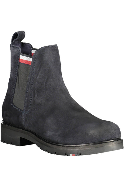 Blue Polyester Boot