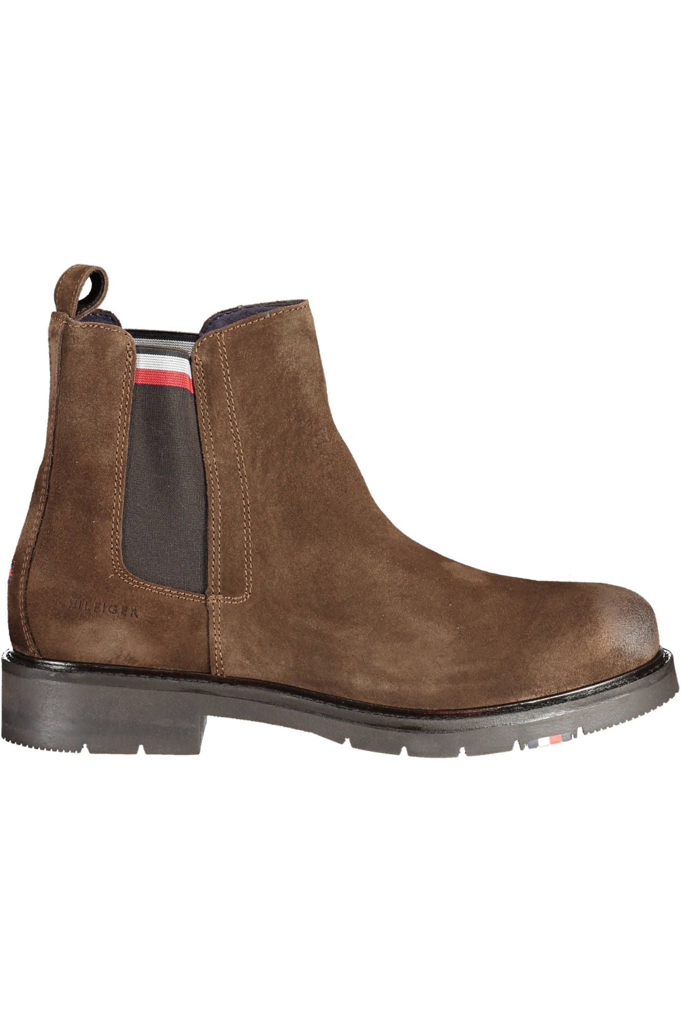 Brown Polyester Boot