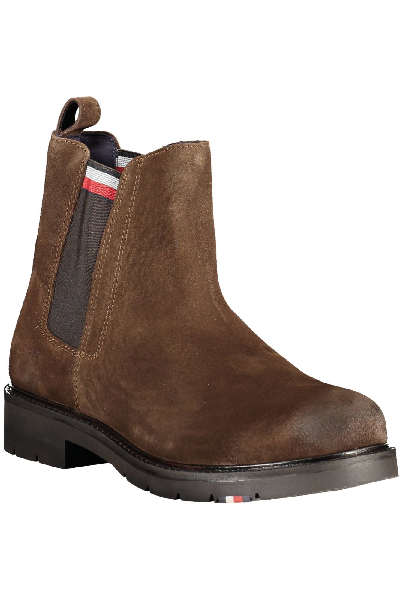 Brown Polyester Boot