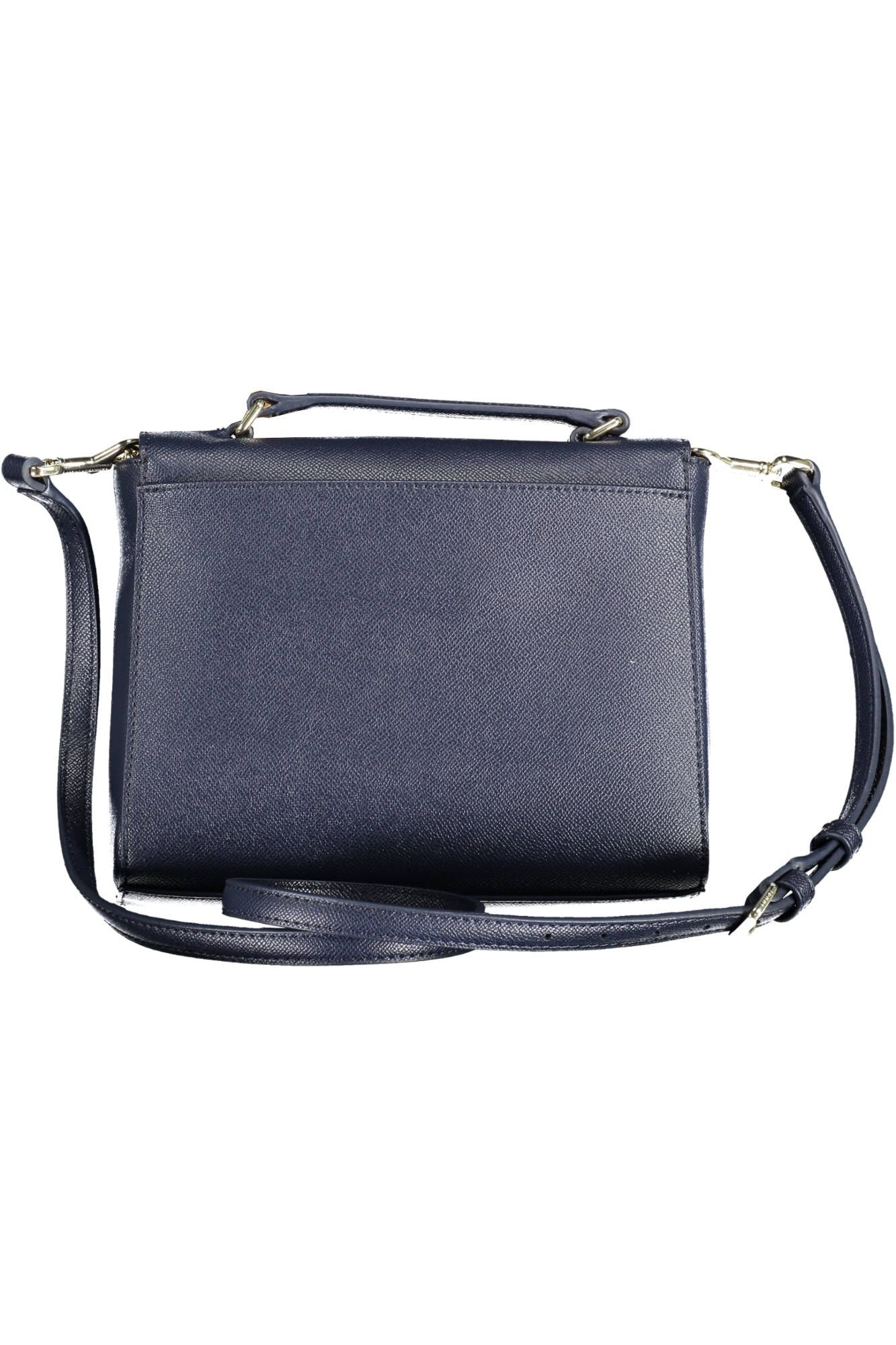 Blue Polyurethane Handbag