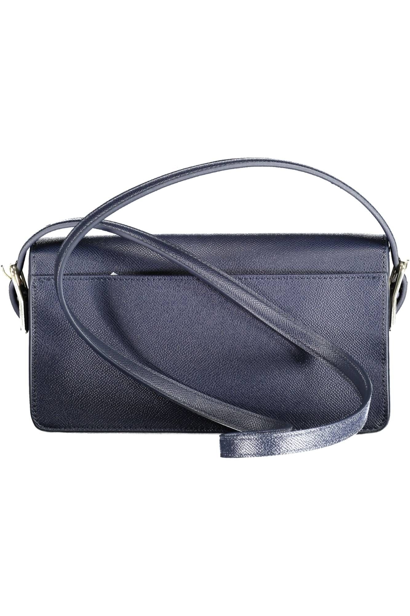 Blue Polyurethane Handbag