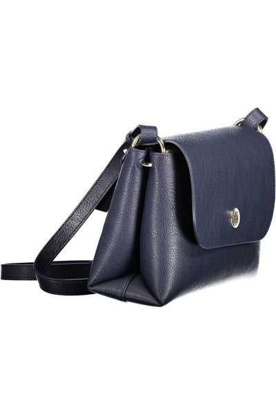 Blue Polyurethane Handbag