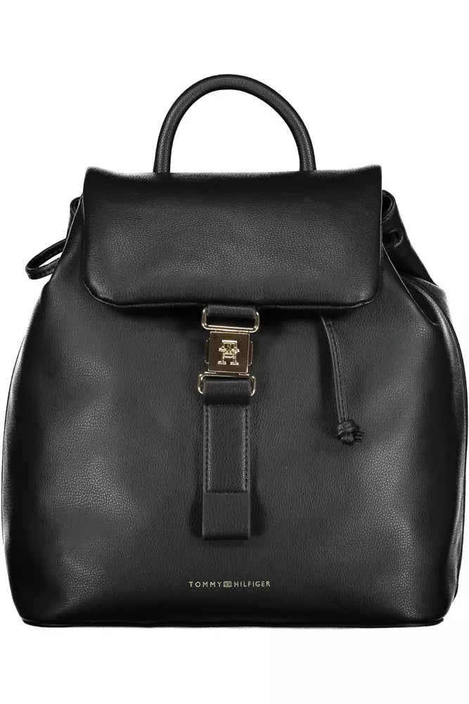 Black Polyester Backpack