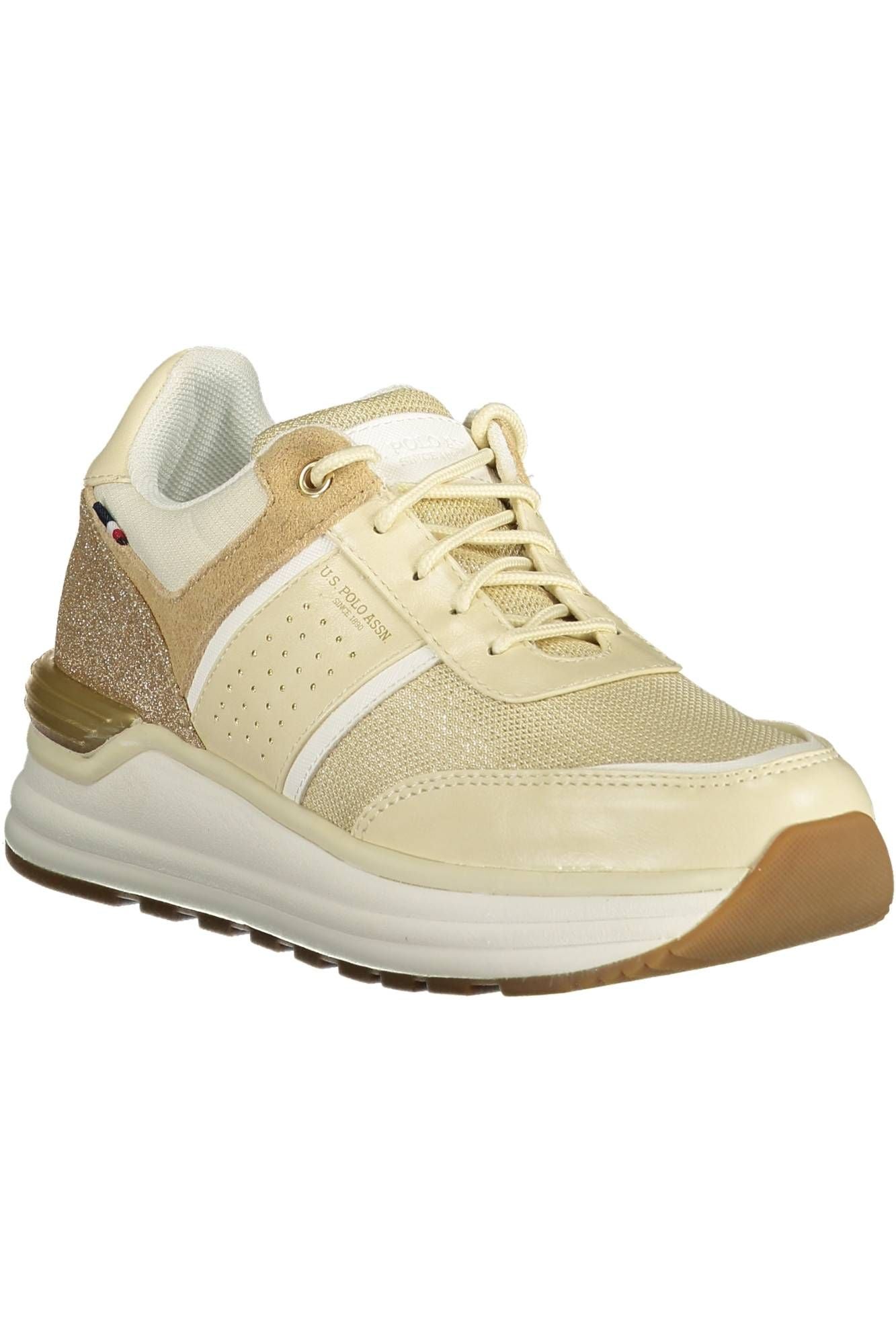 Beige Polyester Sneaker