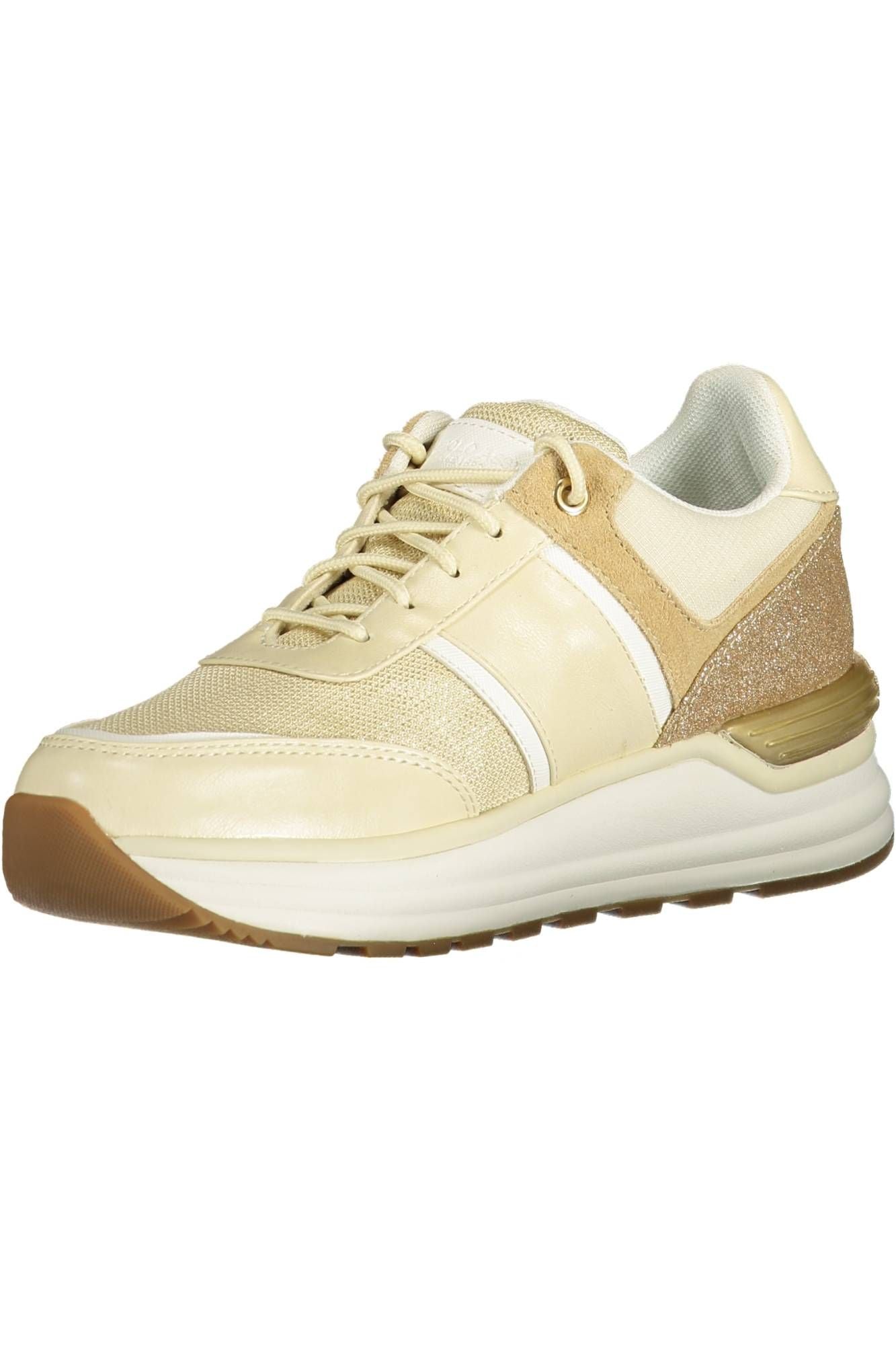 Beige Polyester Sneaker