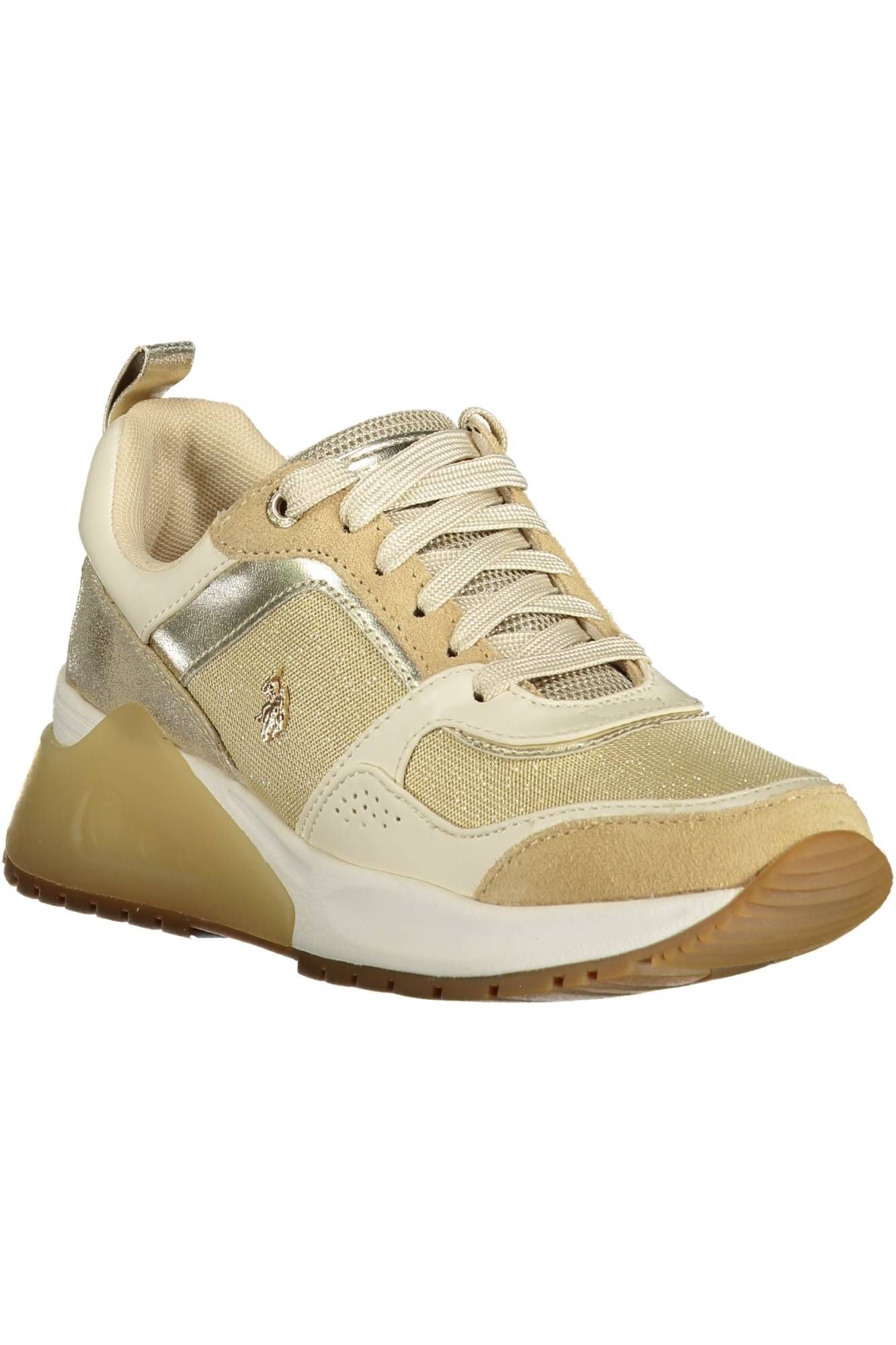 Gold Polyester Sneaker