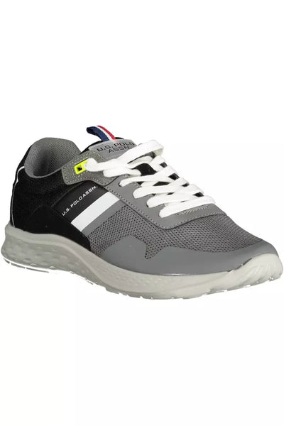 Gray Polyester Sneaker