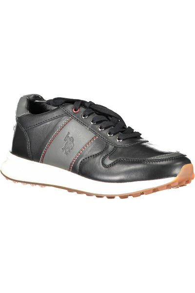 Black Eco Leather Sneaker