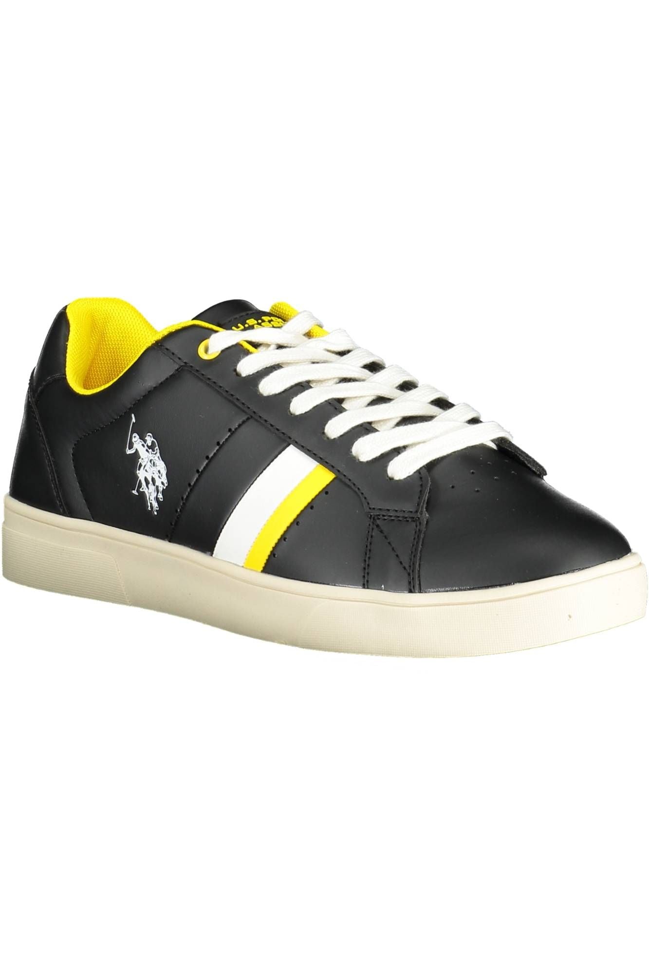 Black Polyester Sneaker