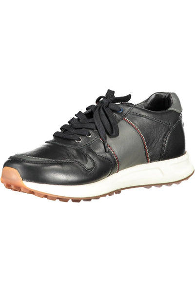 Black Eco Leather Sneaker