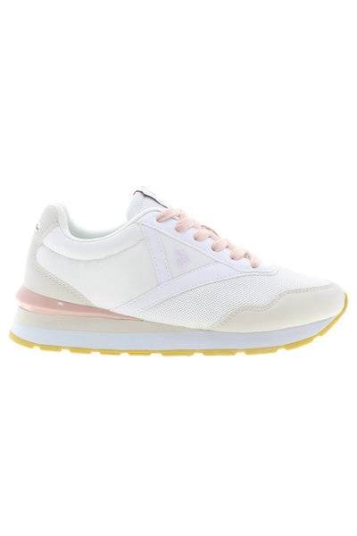 White Polyester Sneaker