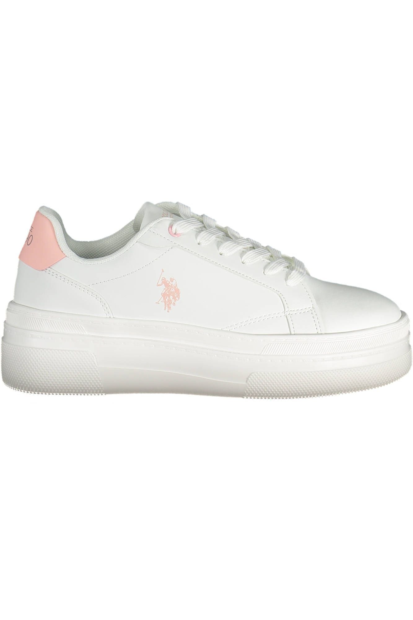 White Polyester Sneaker