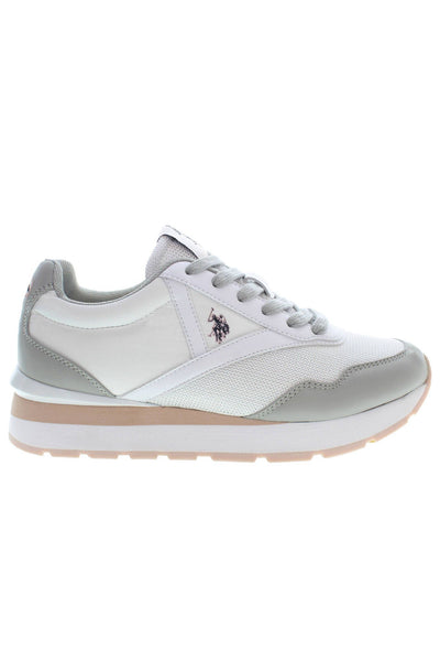 White Polyester Sneaker