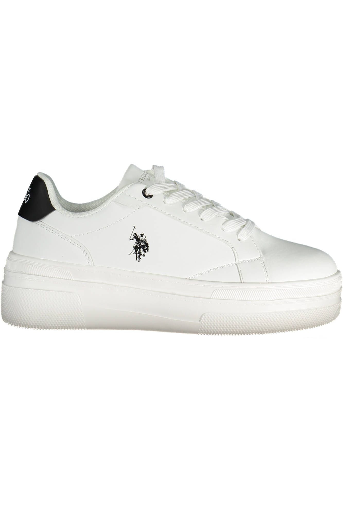 White Polyester Sneaker