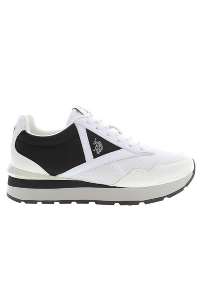 White Polyester Sneaker