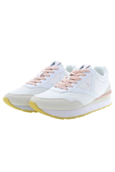 White Polyester Sneaker