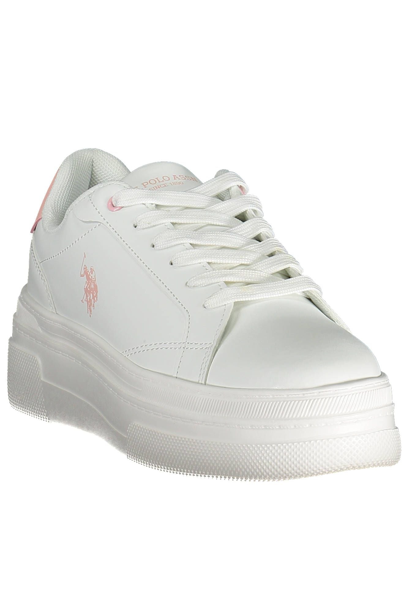 White Polyester Sneaker