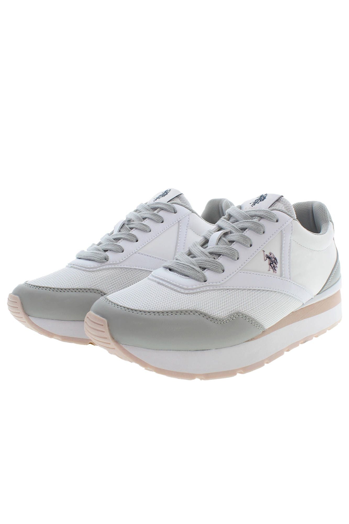 White Polyester Sneaker