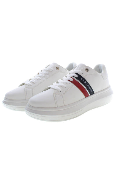 White Polyester Sneaker