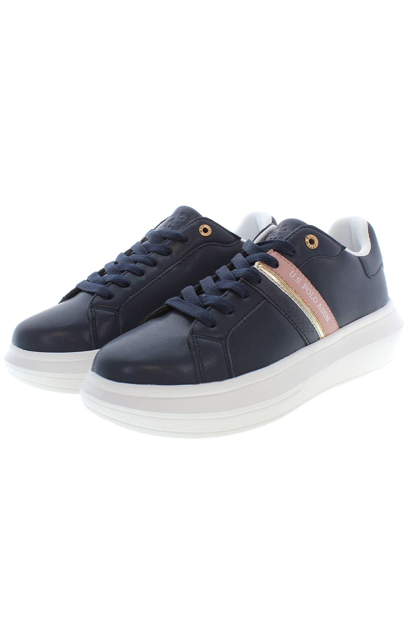 Blue Polyester Sneaker