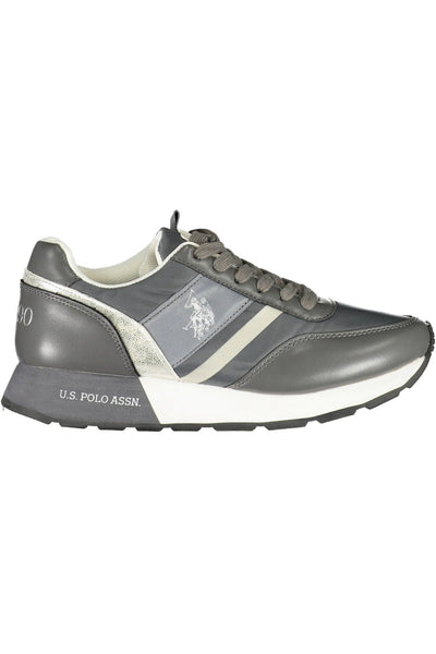 Gray Polyester Sneaker