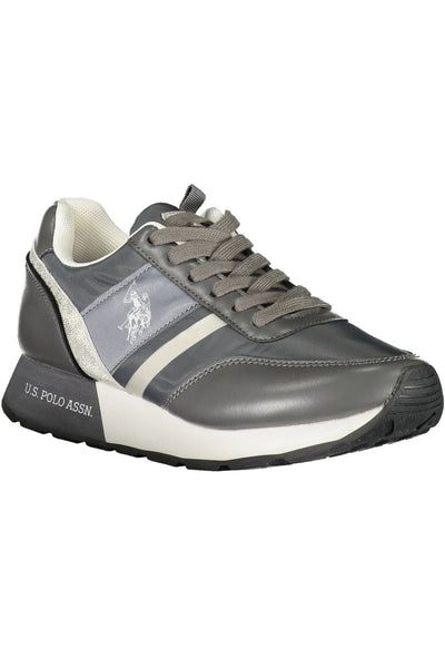 Gray Polyester Sneaker