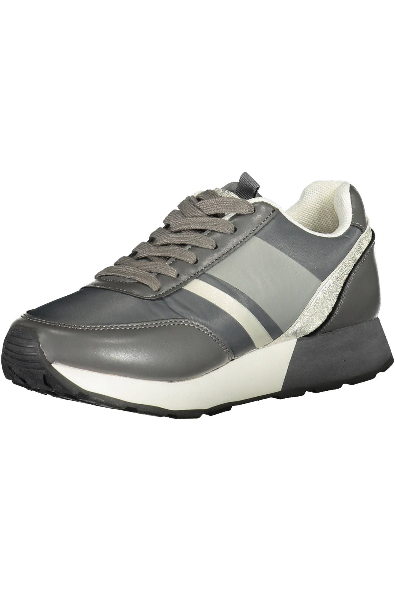 Gray Polyester Sneaker